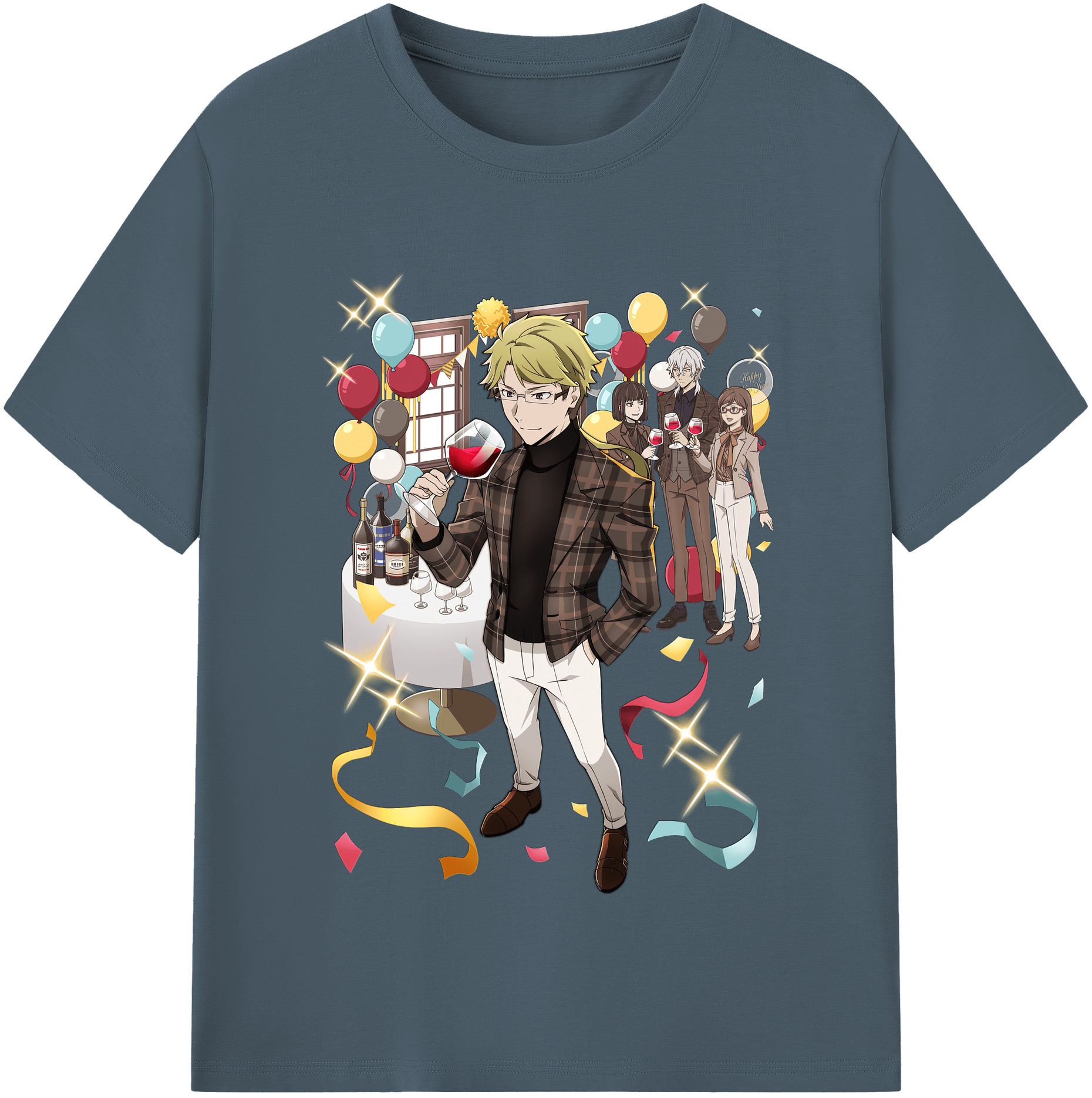 （画像用） 文豪ストレイドッグス Bungo Stray Dogs 綿100％半袖Tシャツ（フロントプリント）
